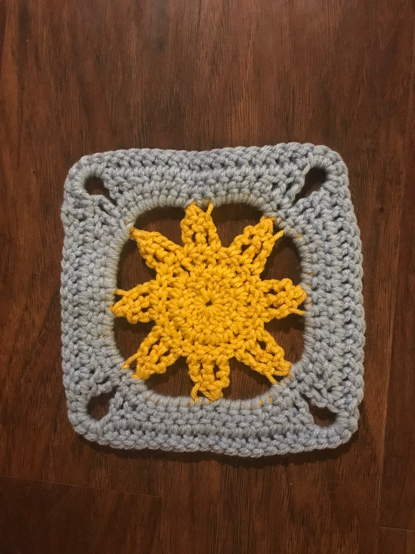 Crochet Sun Granny Square Blanket